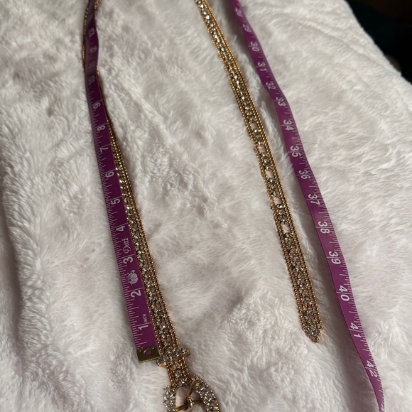 “Sparkly Rhinestone Belt / Necklace – Gold & Silver Statement Accessory - Picture 6 of 11